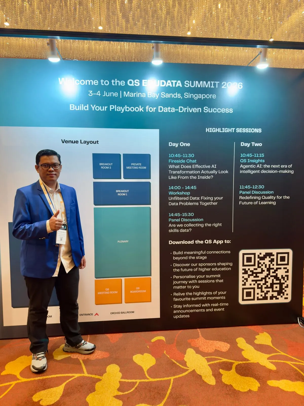 Hadiri QS EduData Summit 2026 di Singapura, Unismuh Makassar Perkuat Langkah Menuju Kampus Berdaya Saing Global