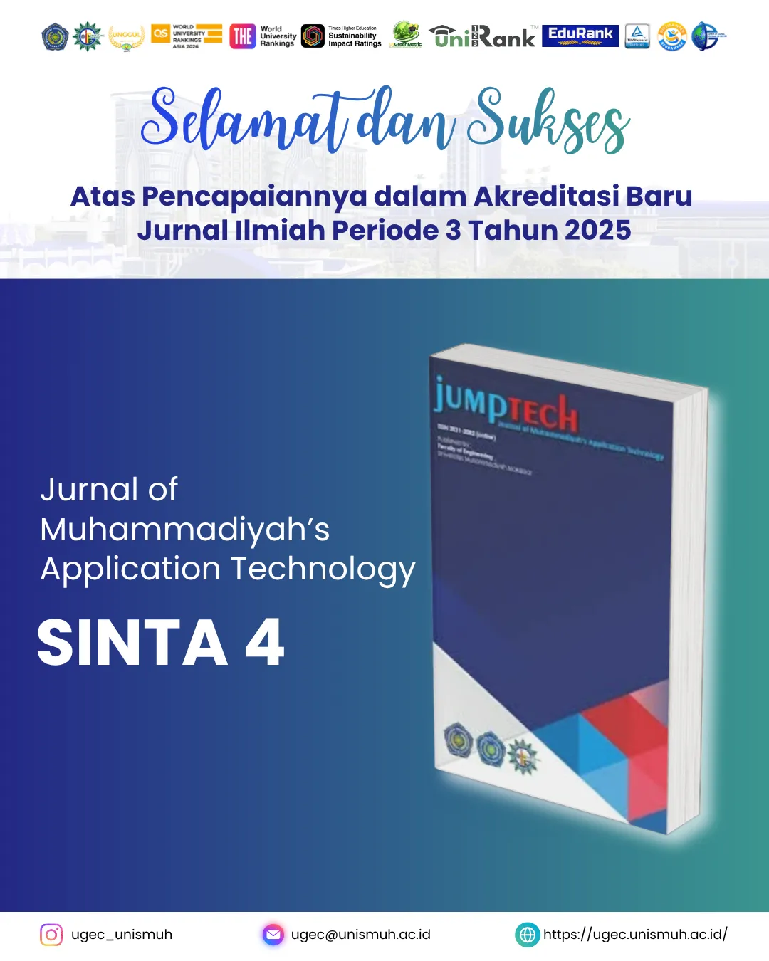JUMPTECH Unismuh Makassar Raih Akreditasi Perdana SINTA 4